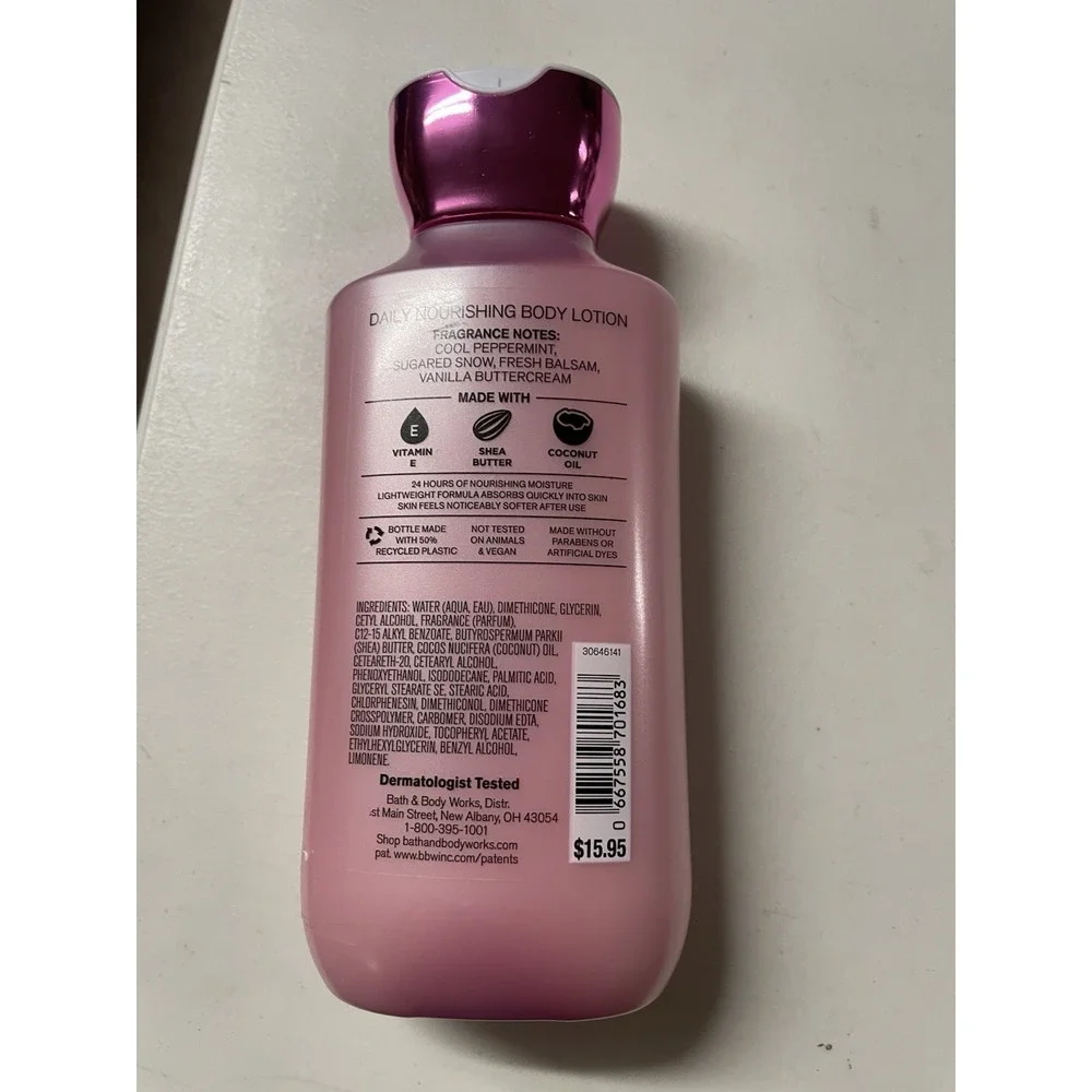 Bath & Body Works Twisted Peppermint Body Lotion 8 oz‎ New